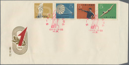 China (PRC): 1959/63, Three Commemorative Sets On Official FDCs, Including 1st N - Lettres & Documents
