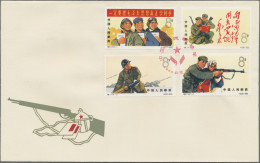 China (PRC): 1965, PLA Set (S74) On Two Unaddressed Cacheted Official FDC, Cance - Briefe U. Dokumente