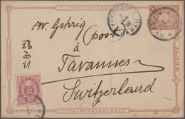 Japan - Postal Stationary: 1899, 1 Sen Brown Chrysantheme Postal Stationary On R - Postales