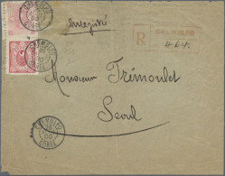 Korea: 1900, Ewha 4 Ch., 5 Ch (left Margin Copy) Tied "CHEMULPO 25 AVRIL 00" To - Korea (...-1945)