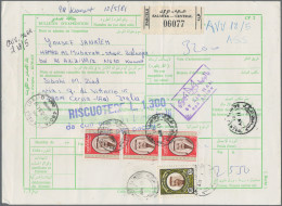 Kuwait: 1981/1992 Kuwait/Bahrain: Two Registered Parcel Post Cards To Italy With - Koeweit