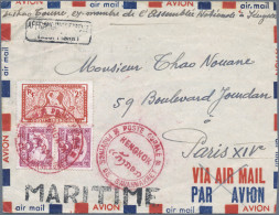 Laos: 1950 Rare Double Circle Postmark "POSTE AURALE/KENGKOK/PROVINCE DE SAVANNA - Laos