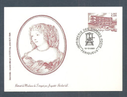 France, Entier Postal, Souvenir Philatélique, 3415, Oblitéré Périgueux, TTB, Château De Grignan, Madame De Sévigné - Sonderganzsachen