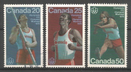 Canada 1976 Ol. Games Montreal '76 Y.T. 571/573 (0) - Usados