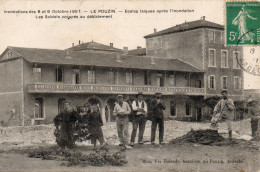 07 Ardèche Très Beau Plan LE POUZIN Inondations 8 Et 9octobre 1907 - Le Pouzin