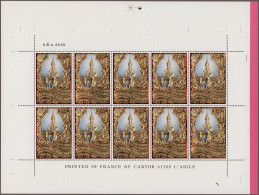 Thailand: 1996 King Bhumibol's 50th Accession 100b. Miniature Sheet Of 10 As A F - Thailand