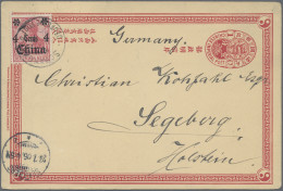 China - Foreign Offices: 1889/1914, Acht Briefe/Karten Oft Aus Korrespondenz Mey - Autres