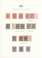 Indore: 1904/1920, Definitives "Maharaja Tukoji Rao Holkar III", Specialised Col - Autres & Non Classés