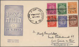 Israel: 1948/1990 (approx.), Collection Of Approx. 500 Covers And FDCs In Five C - Storia Postale