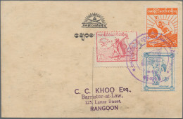 Japanese Occupation WWII: 1942/1944, Dealer Stock Of Covers, Postal Stationeries - Myanmar (Burma 1948-...)