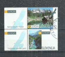 SLOVENIA 1999 - EUROPA - TRIGLAV NATIONAL PARK WITH TAB - USED OBLITERE GESTEMPELT USADO - 1999