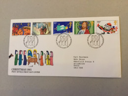 Grande-Bretagne  FDC Christmas 1981 - 1981-1990 Decimal Issues