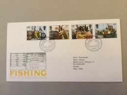 Grande-Bretagne  FDC Fishing 1981 - 1981-1990 Em. Décimales