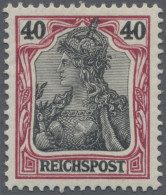 Deutsches Reich - Germania: 1900 40 (Pf.) (dunkelrötlich)karmin/schwarz, Sog. "E - Unused Stamps