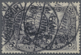 Deutsches Reich - Germania: 1902 3 M. Schwarzpurpurviolett, 26:17 Zähnungslöcher - Used Stamps