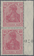Deutsches Reich - Germania: 1915 Kriegsdruck 10 (Pf) Lebhaftrotkarmin Im Senkrec - Unused Stamps