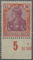 Deutsches Reich - Germania: 1920 1¼ M. Auf Papier Mit Wasserzeichen "Kreuzblüten - Unused Stamps