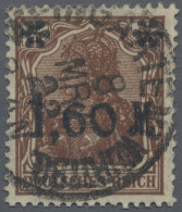 Deutsches Reich - Germania: 1921 "1,60 M" Auf 5 (Pf) Lebhaftbraun Mit Stumpfem A - Used Stamps