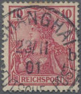 Deutsche Post In China: 1900 "Petschili"-Ausgaben: Germania 10 (Pf.) Per Zwei So - China (offices)