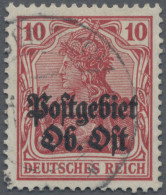 Deutsche Besetzung I. WK: Postgebiet Ober. Ost: 1916 "Postgebiet Ob. Ost" Auf 10 - Bezetting 1914-18