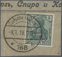 Deutsche Besetzung I. WK: Postgebiet Ober. Ost - Libau: 1919 Überkompletter Satz - Occupazione 1914 – 18