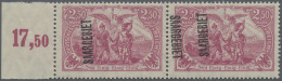 Deutsche Abstimmungsgebiete: Saargebiet: 1920 2.50 M. Lilarot (magenta) Im Waage - Nuevos