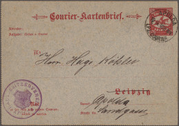 Deutsches Reich - Privatpost (Stadtpost): 1893, APOLDA, Auswärtiger Verkehr Des - Correos Privados & Locales