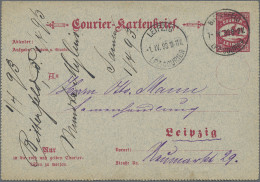 Deutsches Reich - Privatpost (Stadtpost): 1893, BITTERFELD, Auswärtiger Verkehr - Correos Privados & Locales