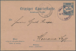 Deutsches Reich - Privatpost (Stadtpost): 1893, CRIMMITSCHAU, Auswärtiger Verkeh - Private & Lokale Post