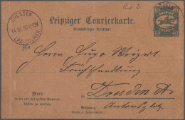 Deutsches Reich - Privatpost (Stadtpost): 1893, DÖBELN, Auswärtiger Verkehr Des - Private & Lokale Post