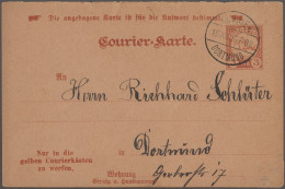 Deutsches Reich - Privatpost (Stadtpost): 1895, DORTMUND/Courier, GA-Frageteil-K - Postes Privées & Locales