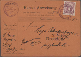 Deutsches Reich - Privatpost (Stadtpost): 1886, DRESDEN/Hansa, Marke 10 Pf. Kopf - Private & Lokale Post