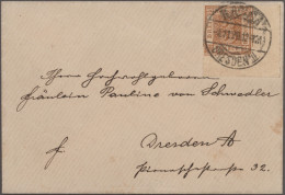 Deutsches Reich - Privatpost (Stadtpost): 1899, DRESDEN/Hansa,3 Pf. "Sachsen-Dre - Private & Local Mails