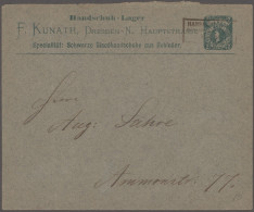 Deutsches Reich - Privatpost (Stadtpost): 1887/1889, DRESDEN/Hansa, Saubere Samm - Correos Privados & Locales