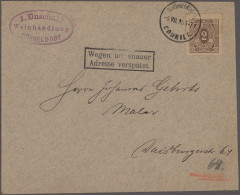 Deutsches Reich - Privatpost (Stadtpost): 1894, DÜSSELDORF/Courier, Marken 3 Pf. - Correos Privados & Locales