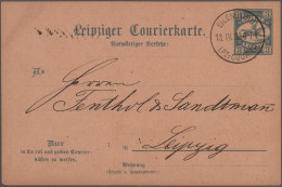 Deutsches Reich - Privatpost (Stadtpost): 1893, EILENBURG, Auswärtiger Verkehr D - Postes Privées & Locales