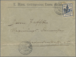 Deutsches Reich - Privatpost (Stadtpost): 1897, ESSEN/Courier, Marke Aus Würzbur - Correos Privados & Locales