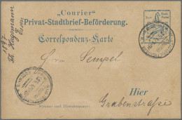 Deutsches Reich - Privatpost (Stadtpost): 1897, ESSEN/Courier, 2 Verschiedene GA - Correos Privados & Locales