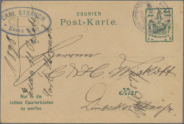 Deutsches Reich - Privatpost (Stadtpost): 1898, ESSEN/Courier, 2 Verschiedene GA - Postes Privées & Locales