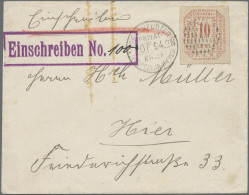 Deutsches Reich - Privatpost (Stadtpost): 1894, FRANKFURT/Privatbrief- & Circula - Postes Privées & Locales