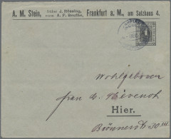 Deutsches Reich - Privatpost (Stadtpost): 1895, FRANKFURT/Privat-Brief- & Circul - Postes Privées & Locales