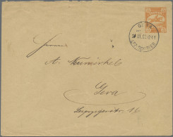 Deutsches Reich - Privatpost (Stadtpost): 1893, GERA, Auswärtiger Verkehr Des Le - Correos Privados & Locales