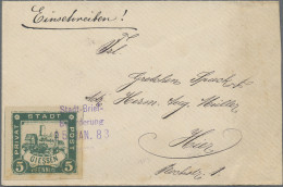 Deutsches Reich - Privatpost (Stadtpost): 1888, GIESSEN/Privat-Stadt-Post, Marke - Postes Privées & Locales