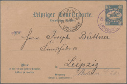 Deutsches Reich - Privatpost (Stadtpost): 1893, GREIZ, Auswärtiger Verkehr Des L - Correos Privados & Locales