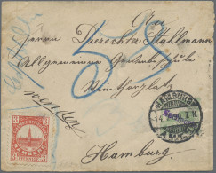 Deutsches Reich - Privatpost (Stadtpost): 1890, HAMBURG/Hammonia I/II, Marke 3 P - Correos Privados & Locales