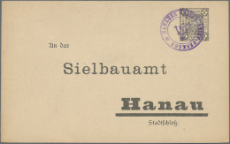 Deutsches Reich - Privatpost (Stadtpost): 1899, HANAU/Privat-Brief-Verkehr, GA-K - Postes Privées & Locales