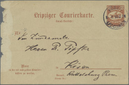 Deutsches Reich - Privatpost (Stadtpost): 1893, KÖSEN Auswärtiger Verkehr Des Le - Correos Privados & Locales