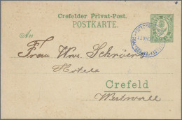 Deutsches Reich - Privatpost (Stadtpost): 1893, KREFELD/Express-Brief-Beförderun - Private & Lokale Post