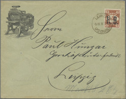 Deutsches Reich - Privatpost (Stadtpost): 1893, LEIPZIG, Courier H.B., 2 Pf. Rei - Privatpost