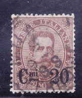 Regno ITA 1890 C.20 Soprastampato - Umberto I - Oblitérés